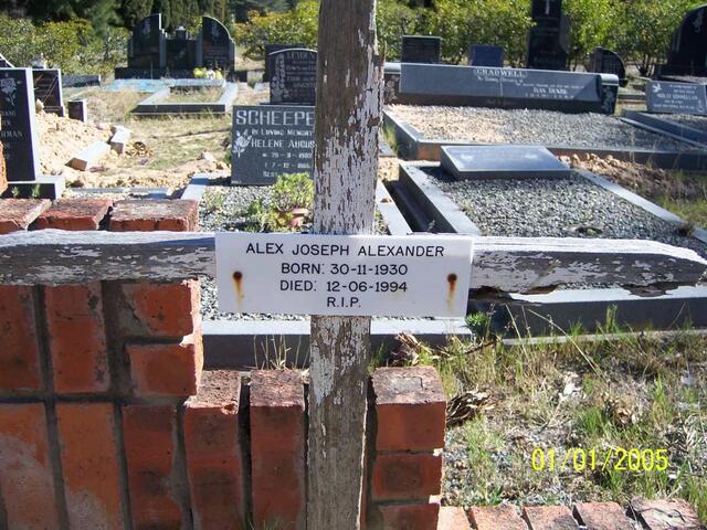 ALEXANDER Alex Joseph 1930-1994