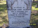 ALISON William Eric 1893-1918