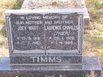 TIMMS Joey Mary 1891-1983 :: TIMMS Laurence Charles 1926-1988