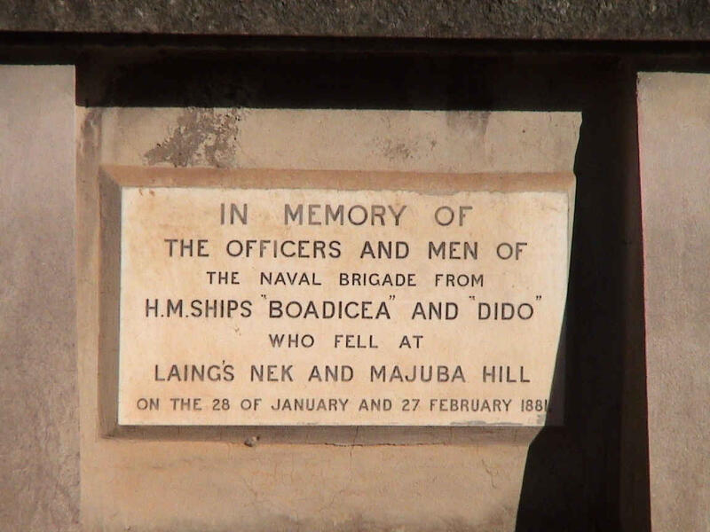 Monument dedicated to the officers and men of the Naval Bridgade 1881