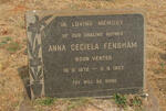 FENSHAM Anna Ceciela nee VENTER 1872-1957