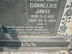 UYS Cornelius Janse 1921-1966