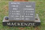 MACKENZIE Kenneth Finlay 1924-1993 & Marie Catharina 1932-1996