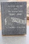 O'NEILL Henry John 1926-1958