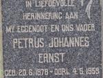 ERASMUS Petrus Johannes Ernst 1878-1959