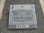 LOUW Jacoba Johanna Catharina nee BESTER 1909-1994