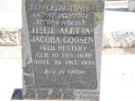 GOOSEN Helie Aletta Jacoba nee BESTER 1899-1959