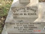 MCKENZIE Duncan 1850-1903