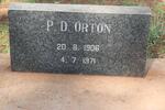 ORTON P.D. 1906-1971