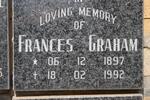 GRAHAM Frances 1897-1992