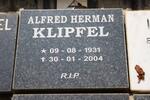 KLIPFEL Alfred Herman 1931-2004