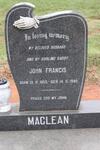 MACLEAN John Francis 1955-1980