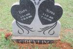 GREYLING Baps 1935-1991 & Sonia 1939-2008