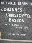 BASSON Johannes Christoffel 1905-1973