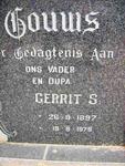 GOUWS Gerrit S. 1897-1979