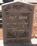 DEVENTER Piet, van 1920-1994 & Maria 1932-