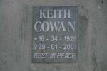COWAN Keith 1926-2001