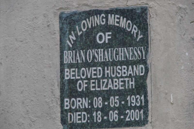 O'SHAUGHNESSY Brian 1931-2001