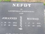 NEFDT Johannes 1912-1995 & Miemsie 1920-1995
