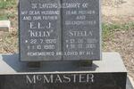 McMASTER E.L.J. 1920-1980 & Stella 1925-2001