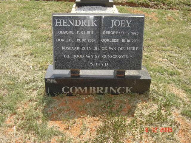 COMBRINCK Hendrik 1917-2004 & Joey 1926-2003