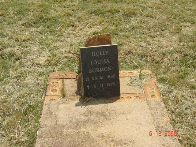 SURMON Holly Louisa 1882-1978