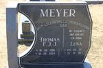 MEYER Thomas F.J.J. 1936-2004 & Lena 1935-1990