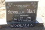 MOOLMAN Susanna Mari nee WASSERMAN 1917-1998