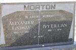MORTON Alexander Lindsay 1897-1987 & Ivy Lilian 1901-1976