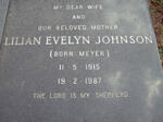 JOHNSON Basil Marquard 1916-1997 & Lilian Evelyn MEYER 1915-1987