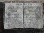 HALE James 1877-1948 & Jane M.A. 1873-1947