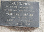 GRASSOW Maud nee MEYER 1891-1950 :: LAUBSCHER Pauline Maud nee GRASSOW 1928-1984