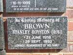 BROWN Stanley Royston 1918-1993