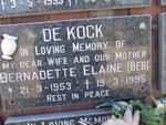 KOCK Bernadette Elaine, de 1953-1995