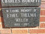 WELCH Ethel Thelma 1899-1987