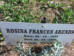ARENDS Rosina Frances 1922-2009
