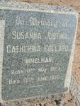 COLLARD Susanna Justina Catherina nee IMMELMAN 1864-1960