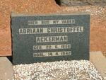ACKERMAN Adriaan Christoffel 1856-1942
