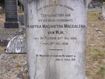 WIJK Martha Magaretha Magdalena, van nee DU PLESSIS 1888-1926