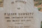 DOWSETT William 1849-1895