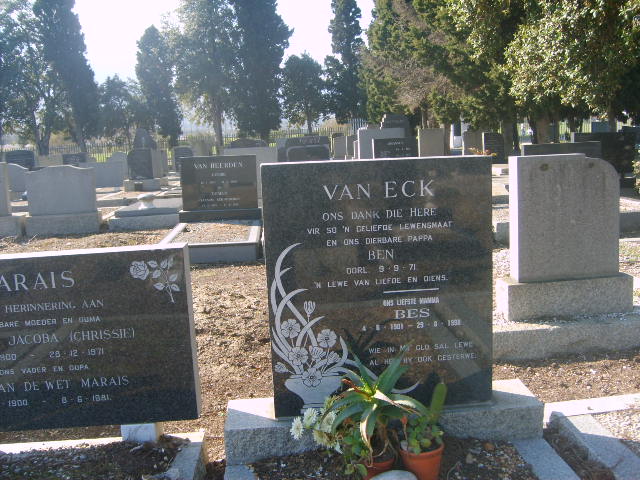ECK Ben, van -1971 & Bes 1901-1981