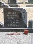 RETIEF Jacobus Arnoldus 1931-2002