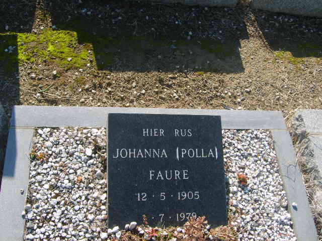 FAURE Johanna 1905-1979