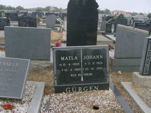 GURGEN Johann 1906-1993 & Matla 1905-1980