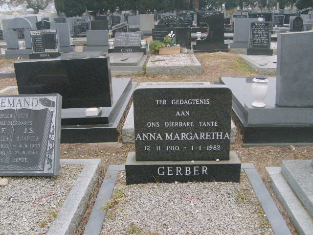GERBER Anna Margaretha 1910-1982