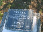 VERKYK Sonja 1933-1999