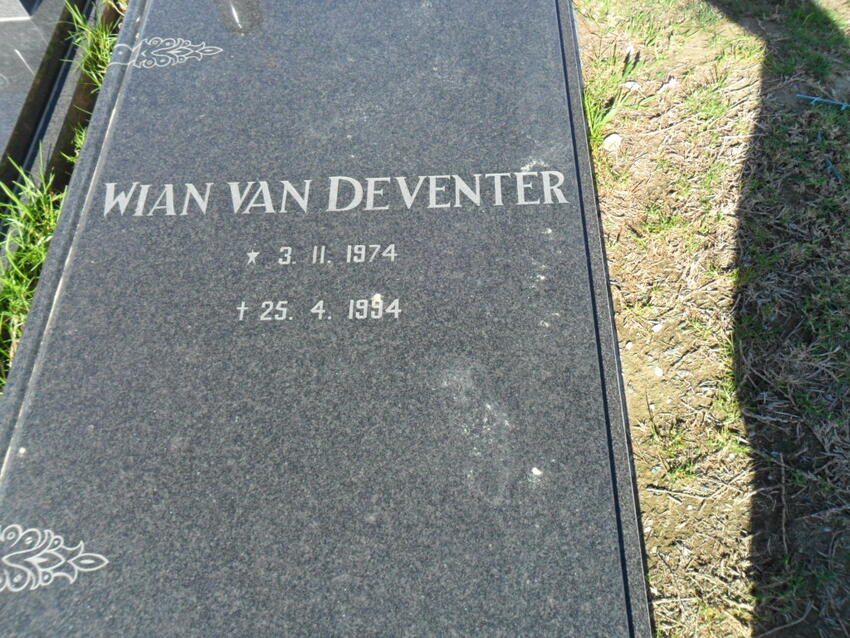 DEVENTER Wian, van 1974-1994