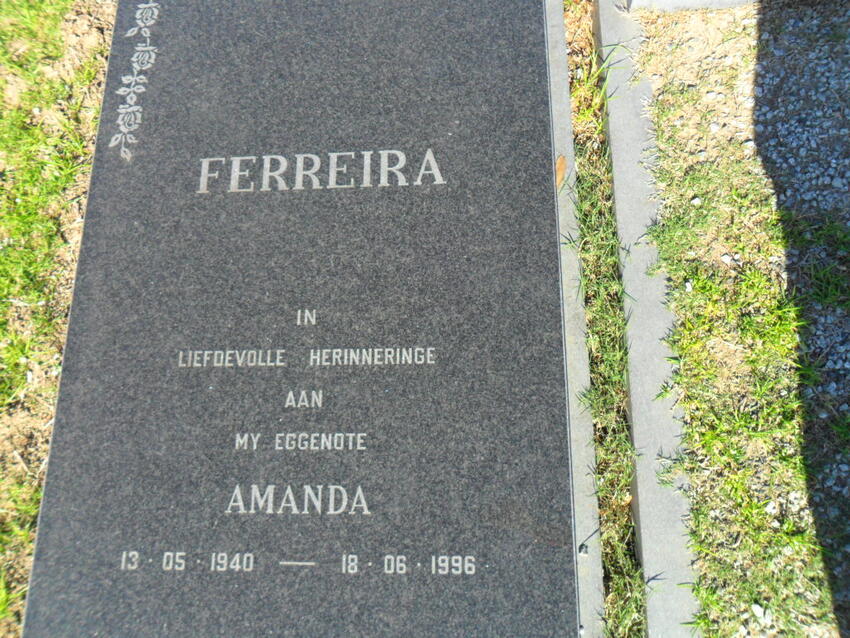 FERREIRA Amanda 1940-1996