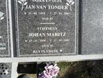 TONDER Jan, van 1918-2001 :: MARITZ Johan 1958-2003