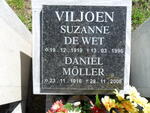 VILJOEN Daniel Moller 1916-2006 & Suzanne DE WET 1919-1996